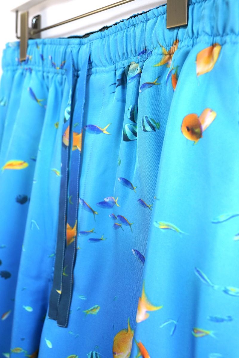 LOEWE ロエべ AQUARIUM PRINT SHORTS アクアリウム プリント シルク