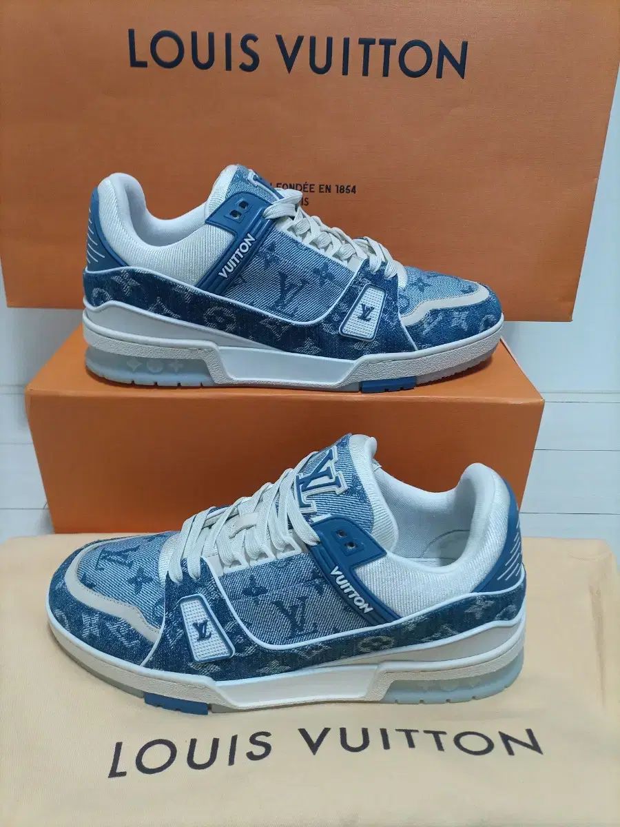 ルイヴィトン 7 5 270 275 LV デニム スニーカー - メルカリ