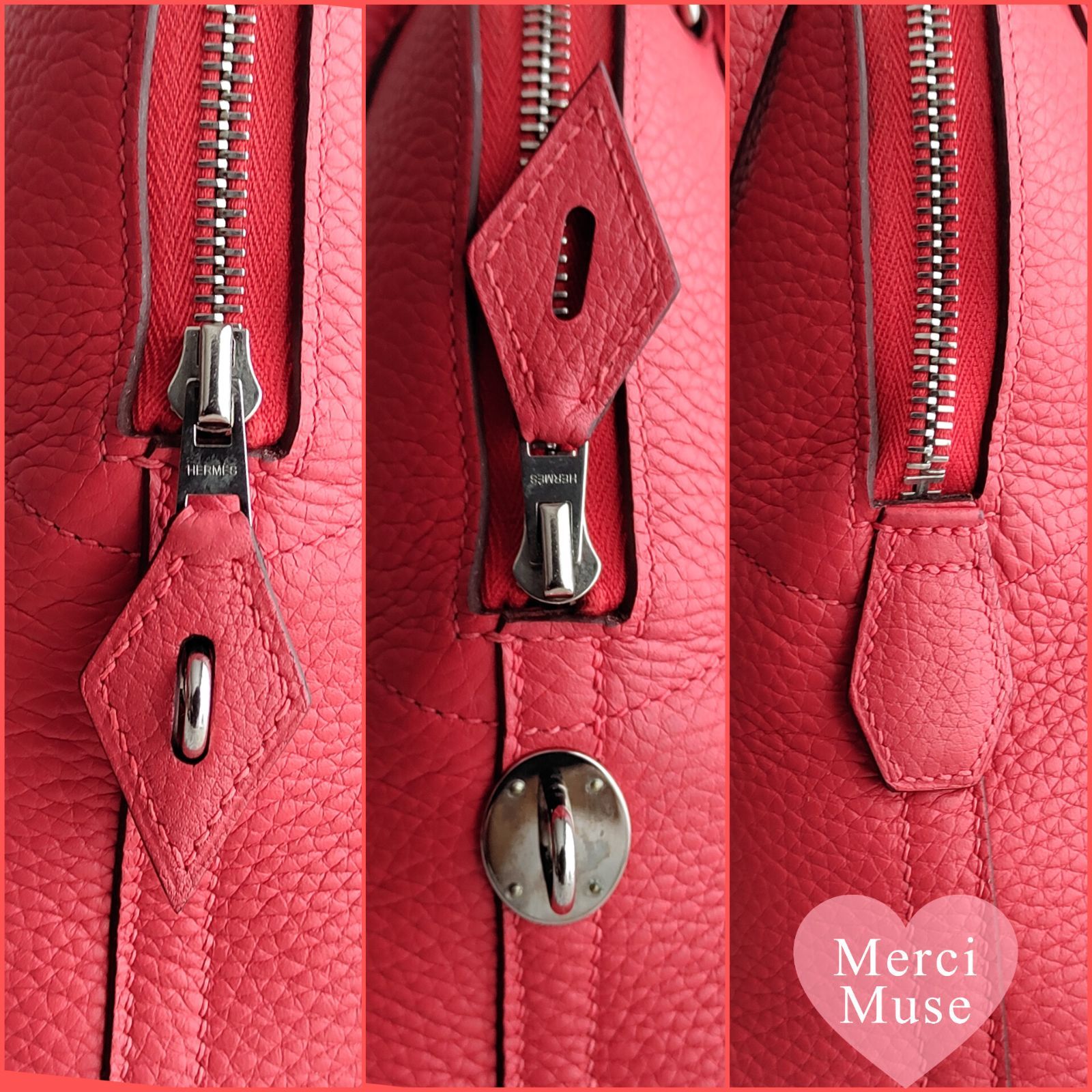 ❤お得なお品❤ボリード31 ルージュピヴォワンヌxシルバー金具 