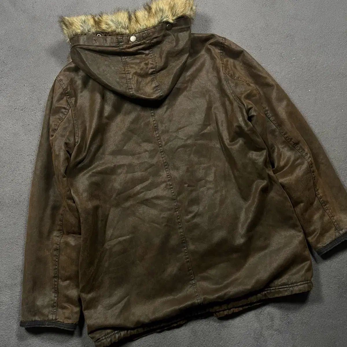 7SM1【PPFM】00’s ファイヤーマンジャケット　ファーフード古着used 7SM1【PPFM】00's ファイヤーマンジャケット ファーフード古着used