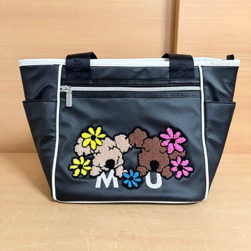 M.U SPORTS ムースポーツ 立体 サガラ 刺繍 トートバッグ カートバッグ