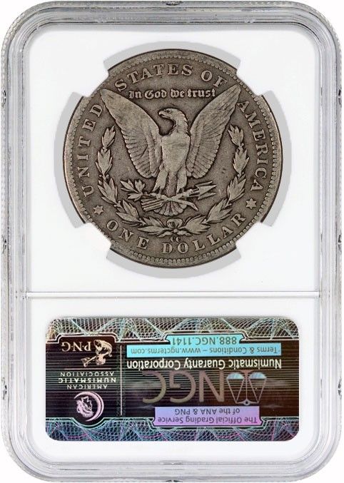 1893年CCカーソンシティ1ドルモルガン銀貨NGC G6流通キーデートコイン