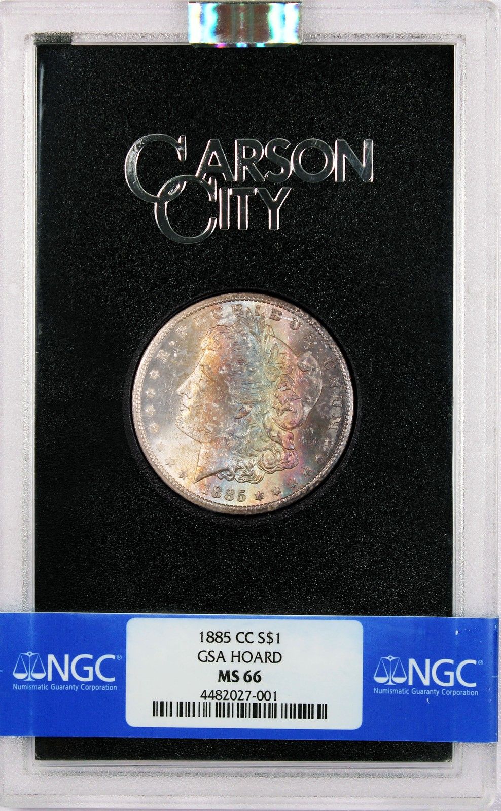 1885年CCカーソンシティ1ドルモルガン銀貨NGC MS66 GSAホードTDコイン