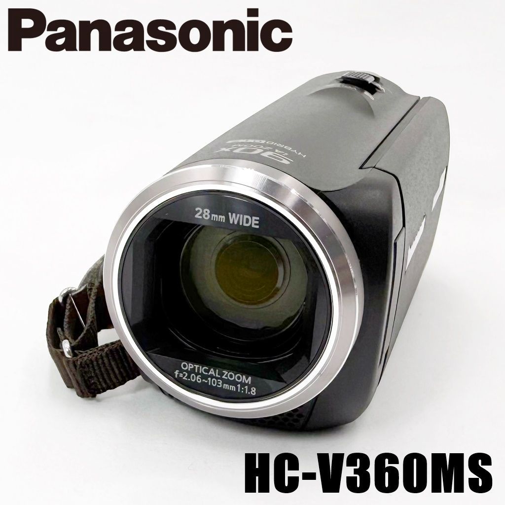 美品】パナソニック Panasonic HC-V360MS ブラック ビデオカメラ