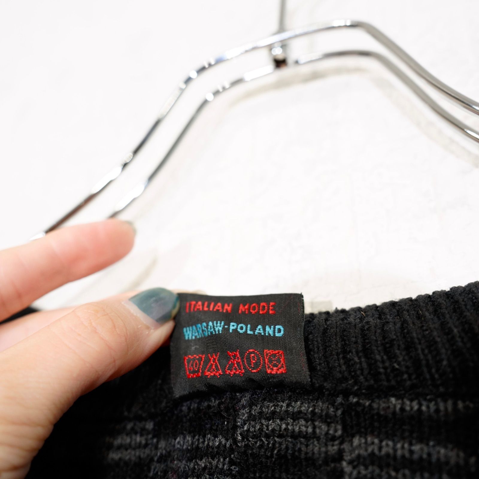 EU VINTAGE TRICOT BAAJ PATTERNED HEAVY KNIT/ヨーロッパ古着柄 