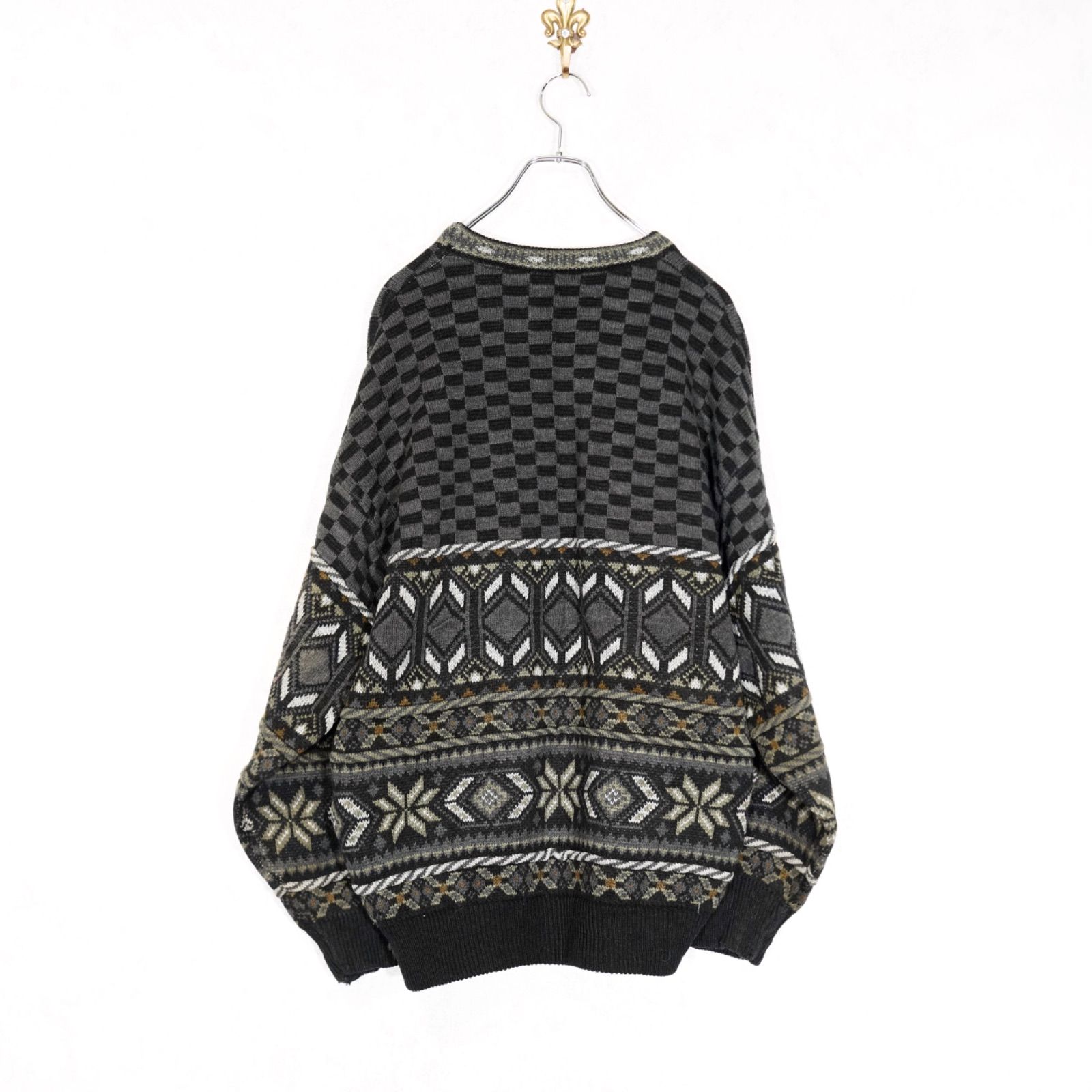 EU VINTAGE TRICOT BAAJ PATTERNED HEAVY KNIT/ヨーロッパ古着柄 