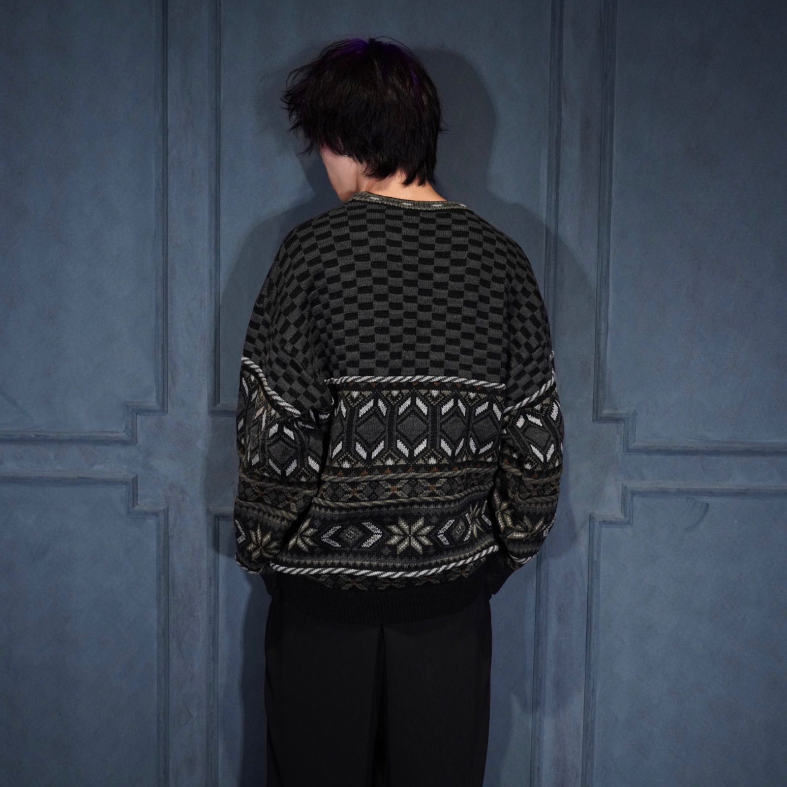 EU VINTAGE TRICOT BAAJ PATTERNED HEAVY KNIT/ヨーロッパ古着柄 