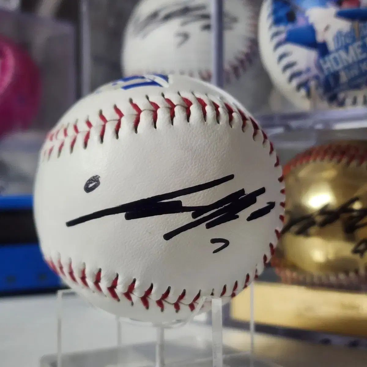 チャン・ヒョンスン　サインボール サムスン・ライオンズ ヒョンジェ(HYUNJAE・イジェヒョン) ロゴボール