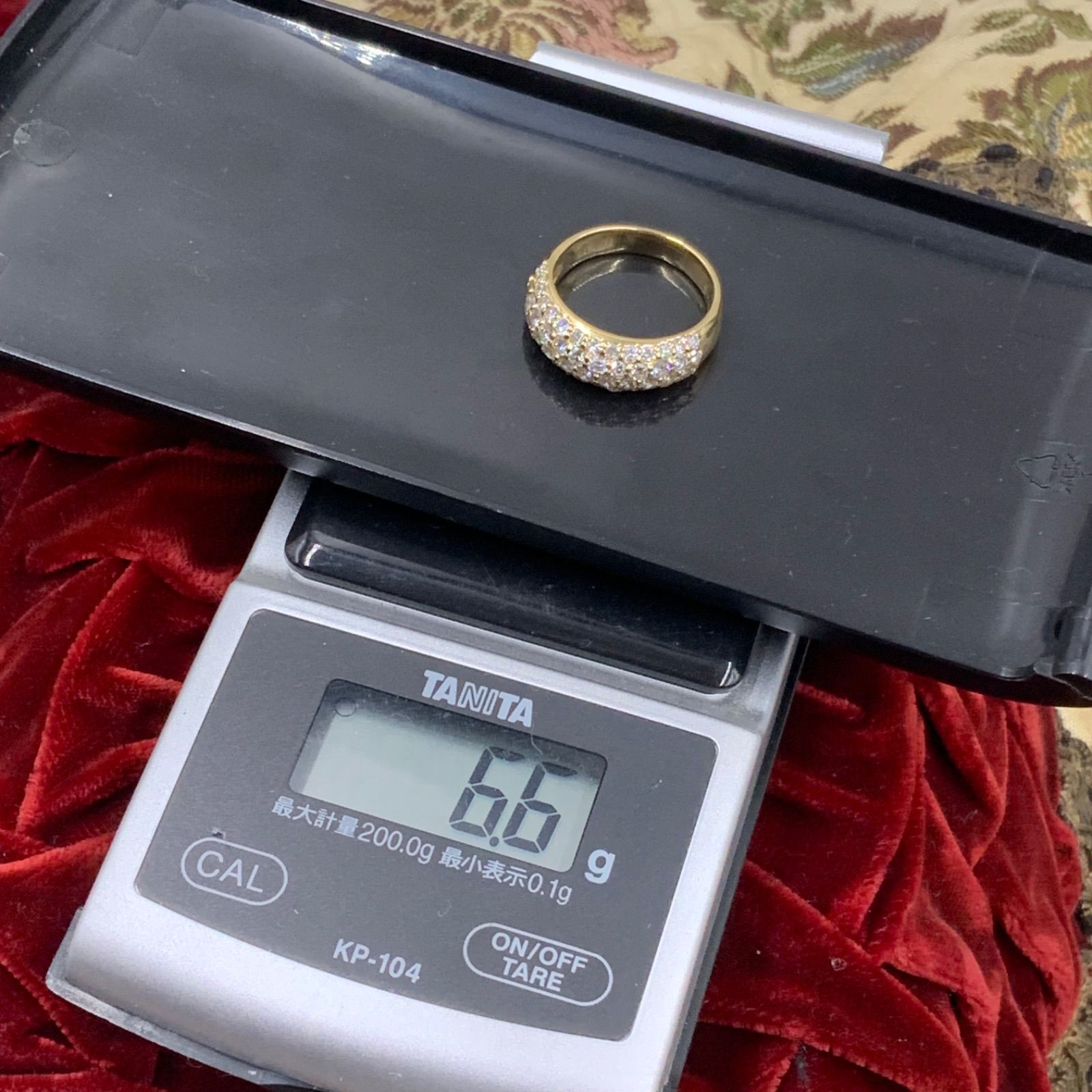 K18 パヴェダイヤリング 1.5ct 6.6g 約12号 - メルカリ