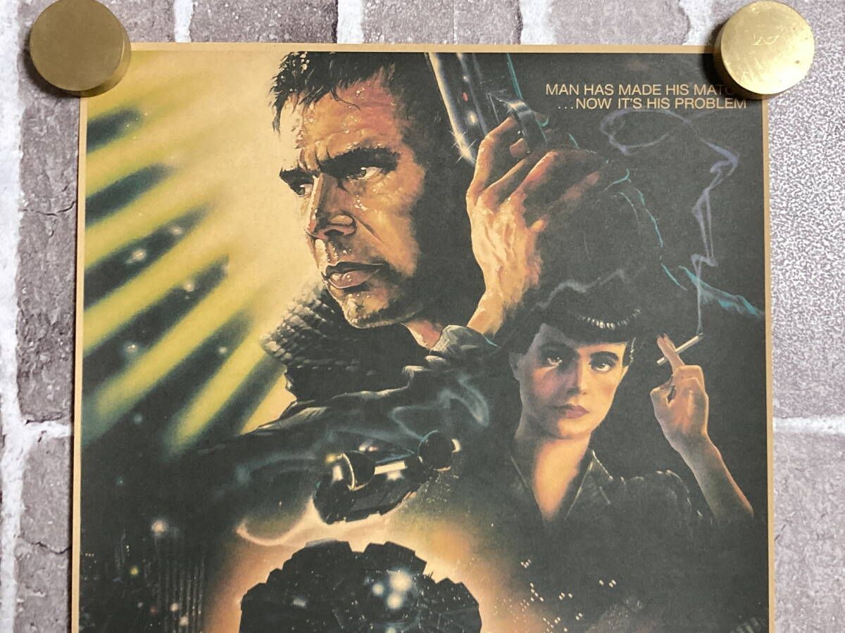 クラフト紙製 映画ポスター ブレードランナー （ハリソン・フォード