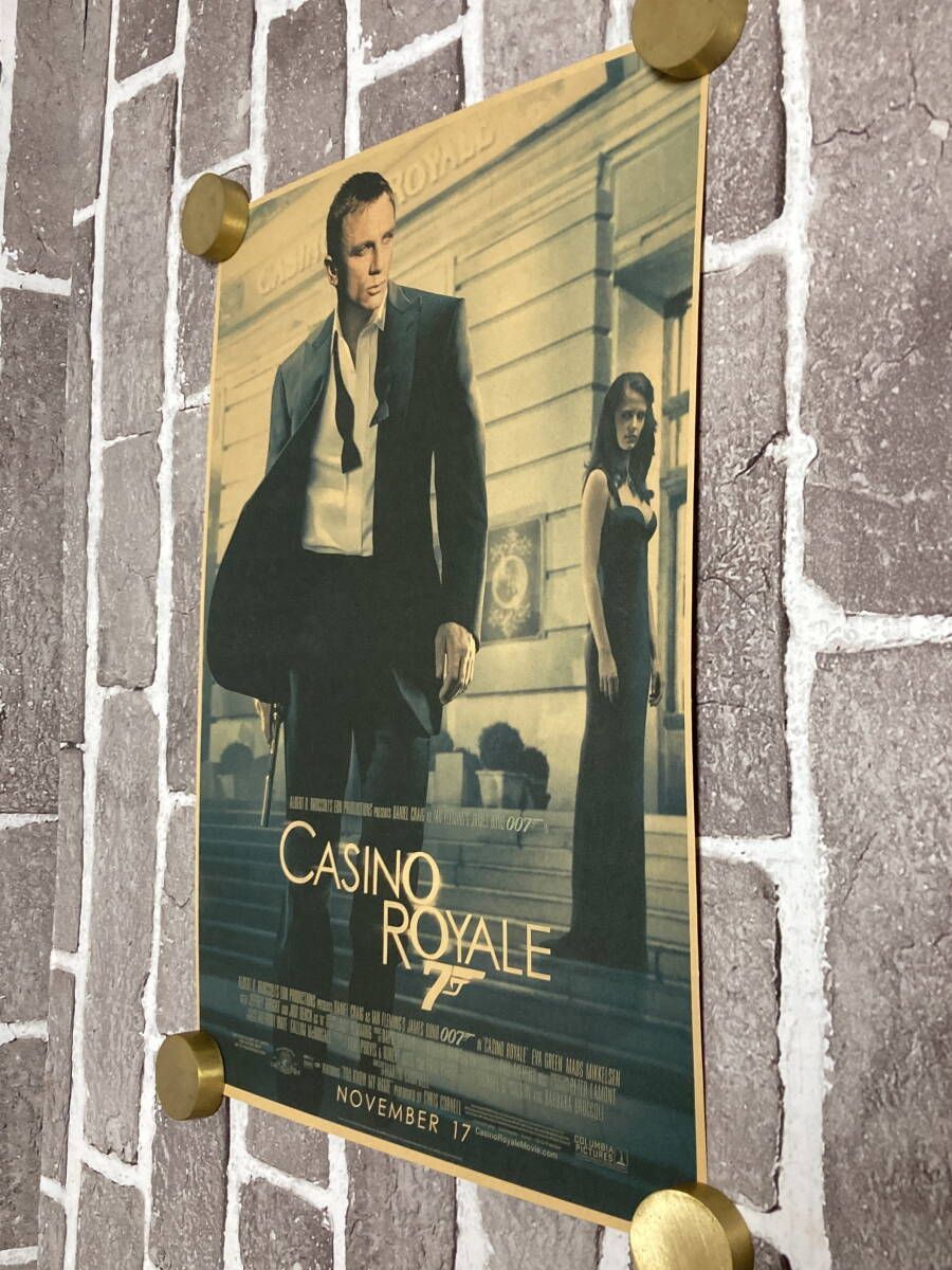 クラフト紙製 映画ポスター 007 カジノ・ロワイヤル （ダニエル