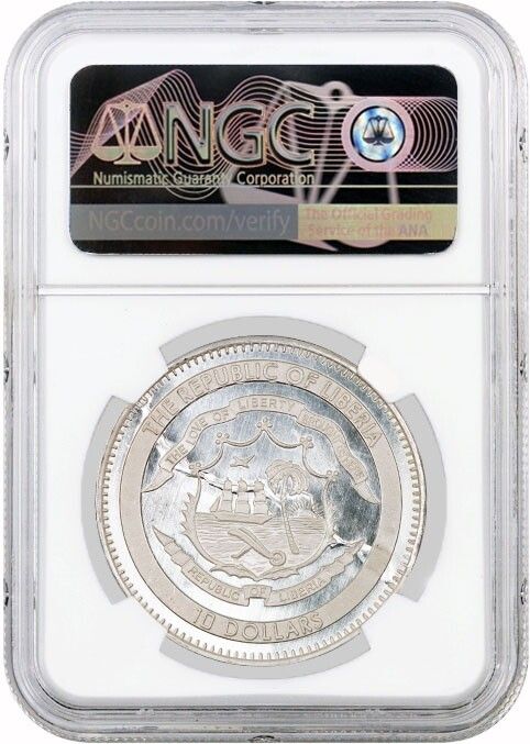 2020年 10ドル プルーフ 1オンス シルバー リベリア Break it Brexit