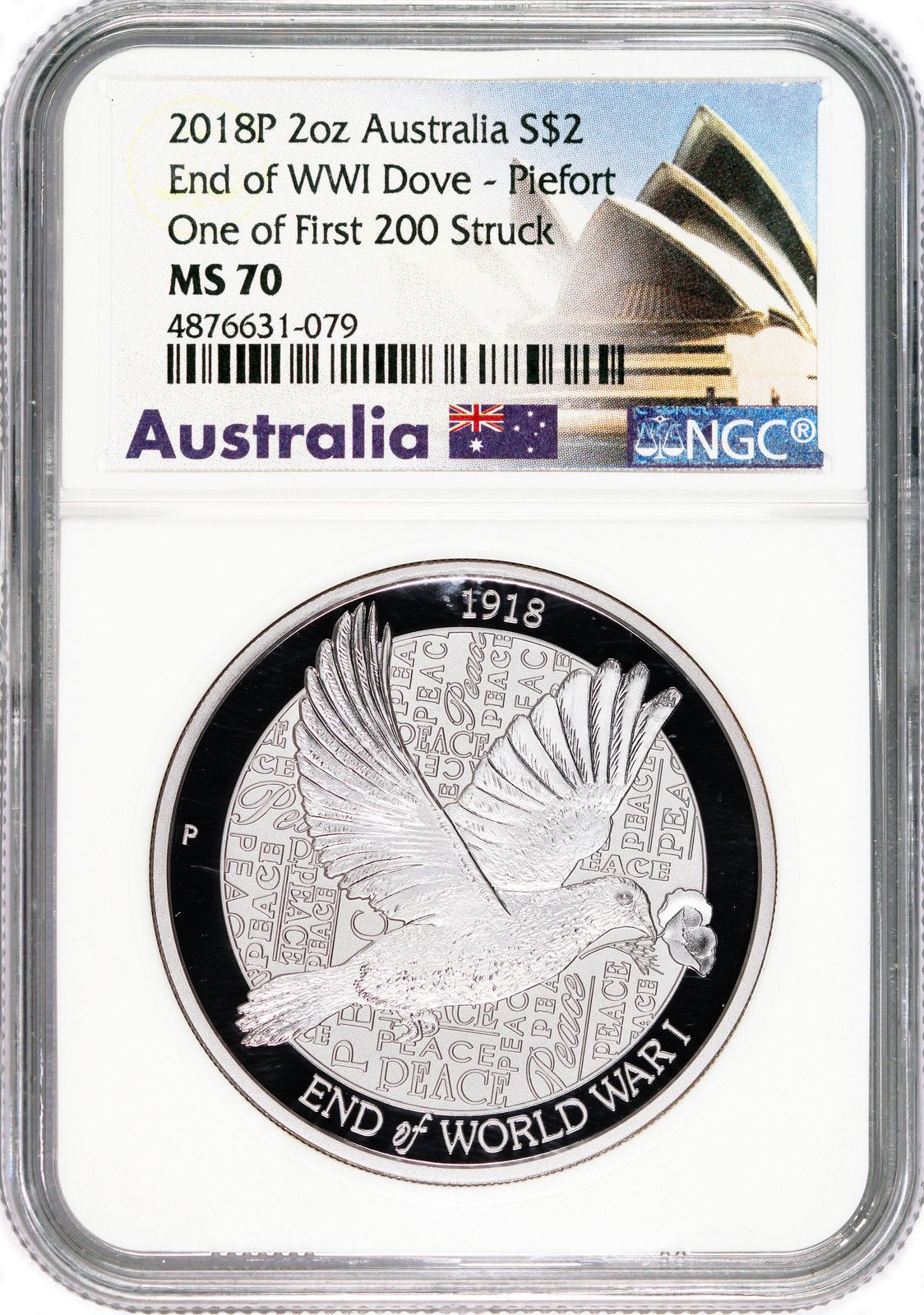 愛のキューピット　NGC鑑定済メダルMS70　世界最高鑑定　激レア【新品未使用】 超希少 最高鑑定 MS70】2024 ツバル スポンジ・ボブ 25周年記念 1