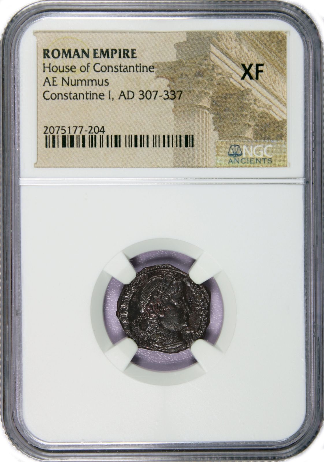 ローマ帝国 コンスタンティヌス 1 世の鍬 307-337 AD AE Numm NGC