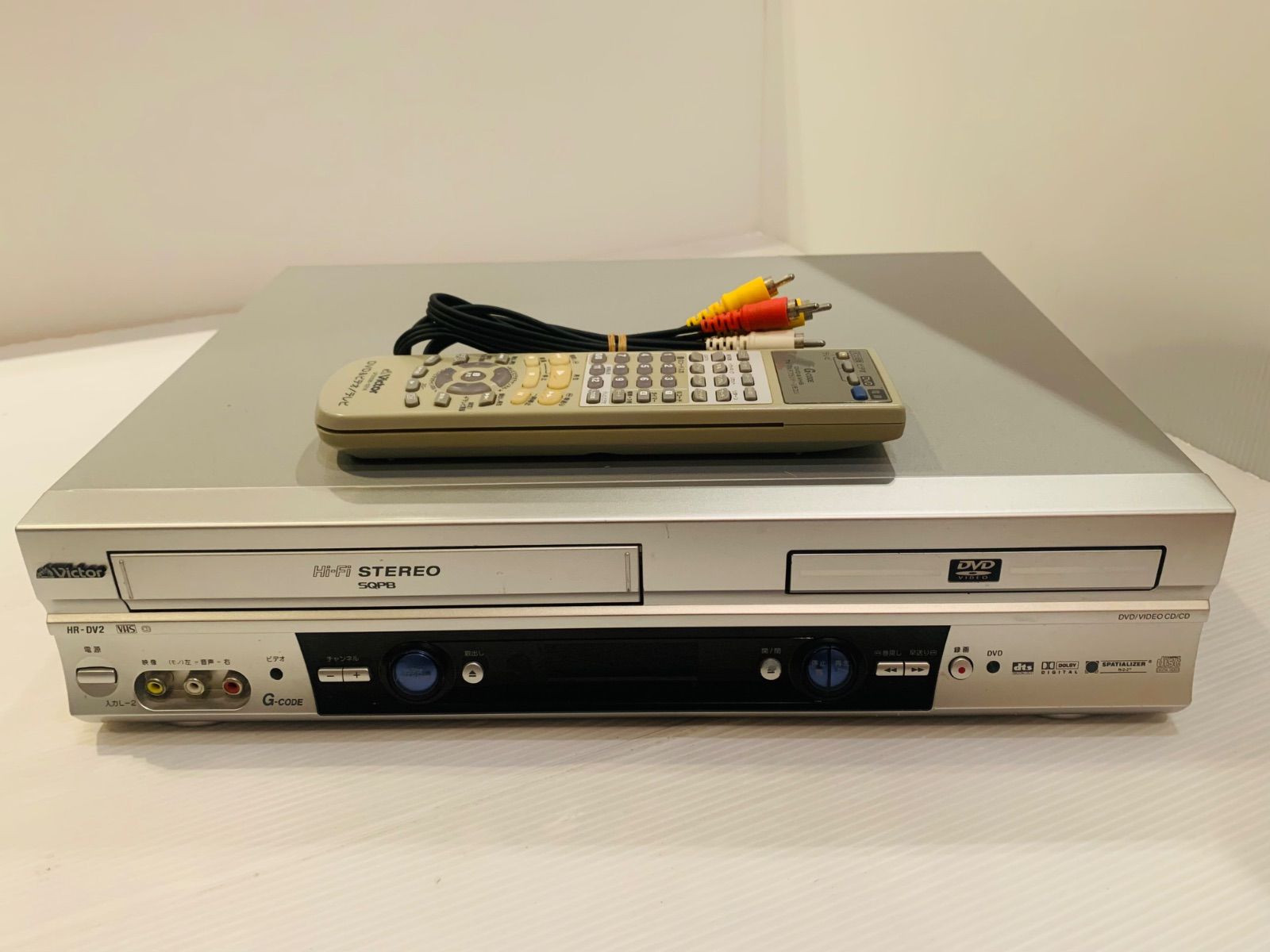 動作確認済み】Victor DVDプレーヤー一体型VHSビデオ HR-DV2 - メルカリ