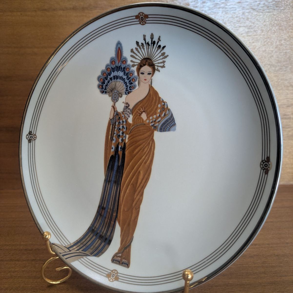 エルテ アールデコ フランクリンミント プレート ATHENA Erte 装飾