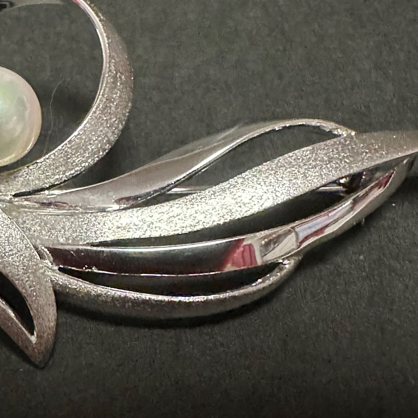極美品 タサキ TASAKI ブローチ 田崎 田崎真珠 SV パール 約8mm