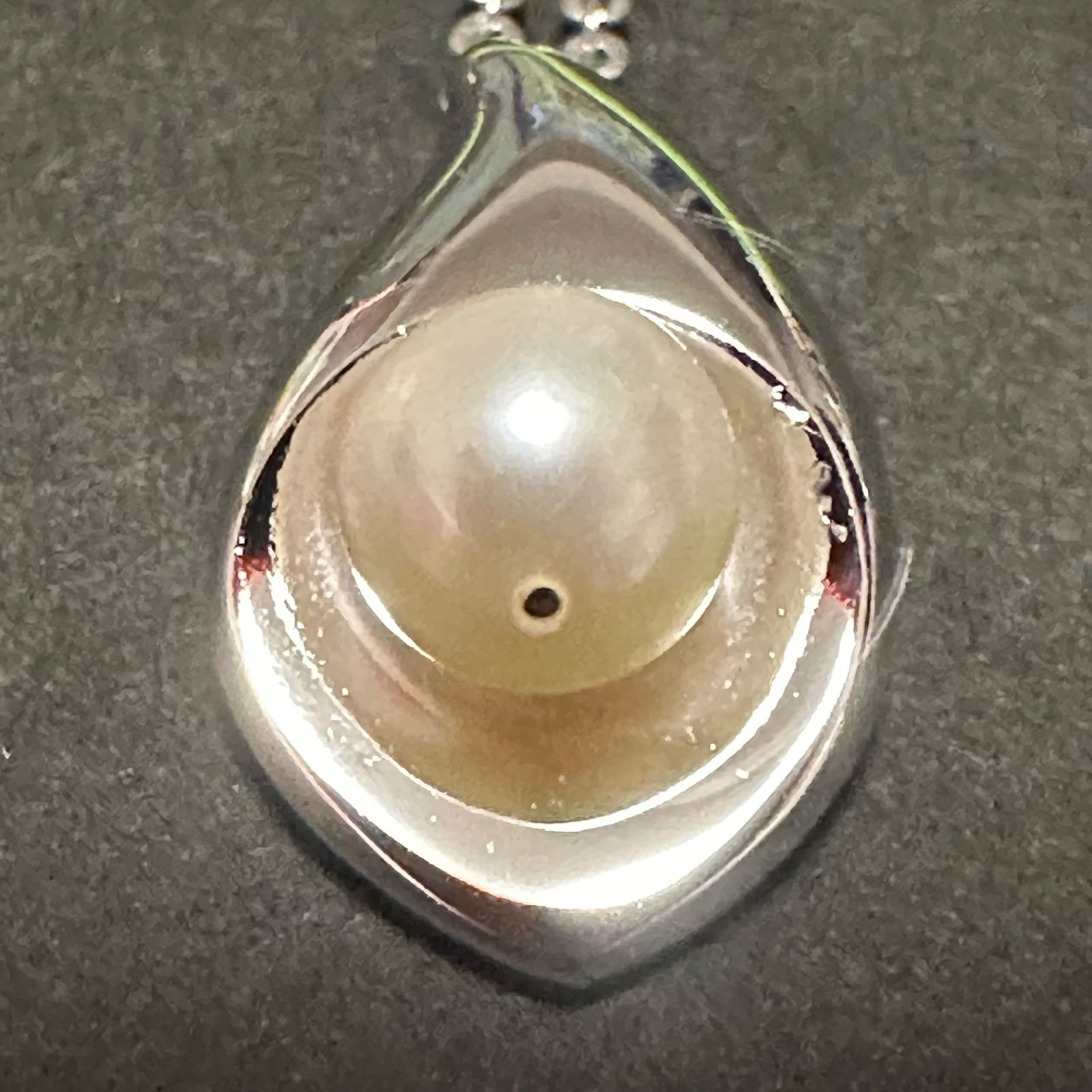 美品 タサキ TASAKI 田崎 田崎真珠 ネックレス SV パール 約6.4mm 