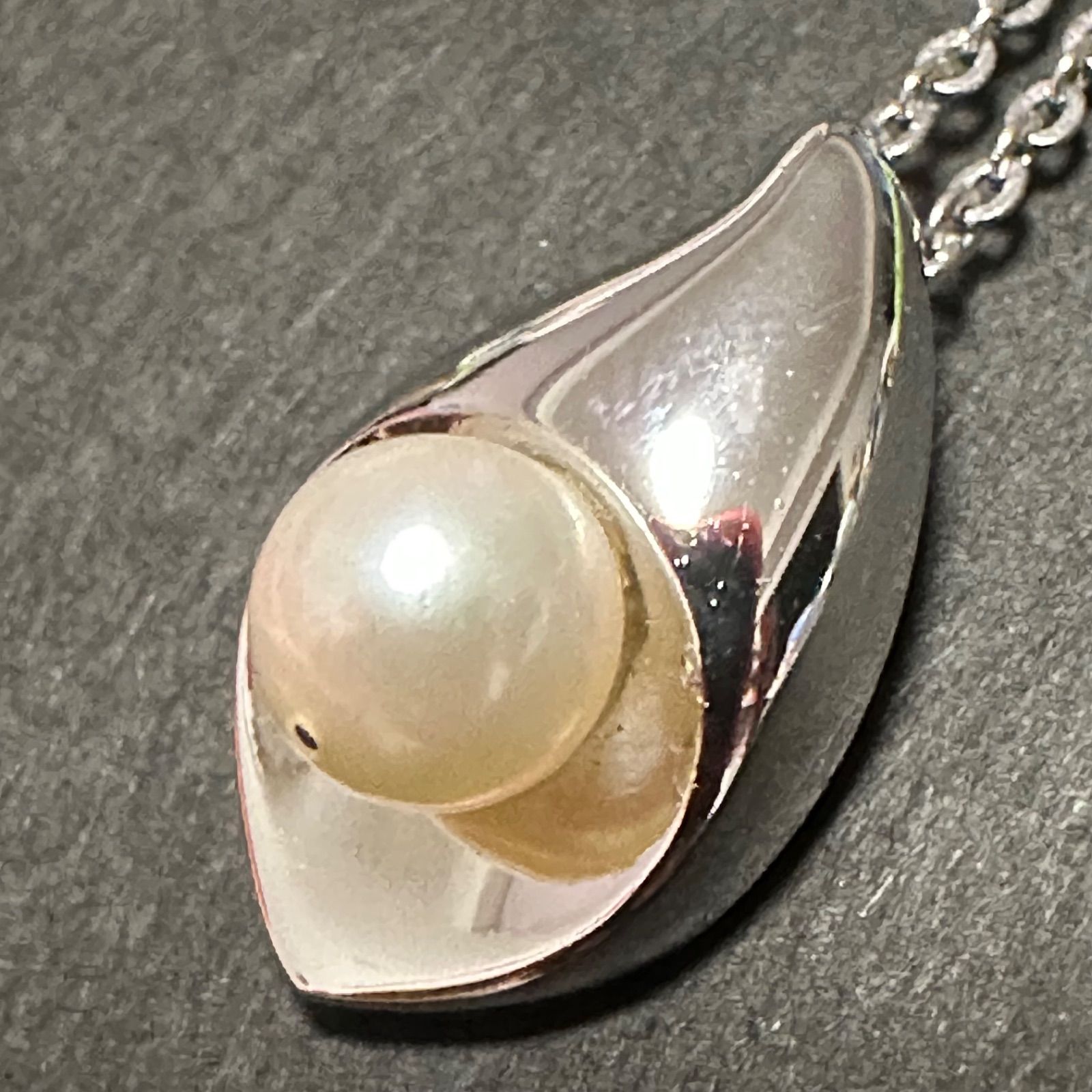 美品 タサキ TASAKI 田崎 田崎真珠 ネックレス SV パール 約6.4mm