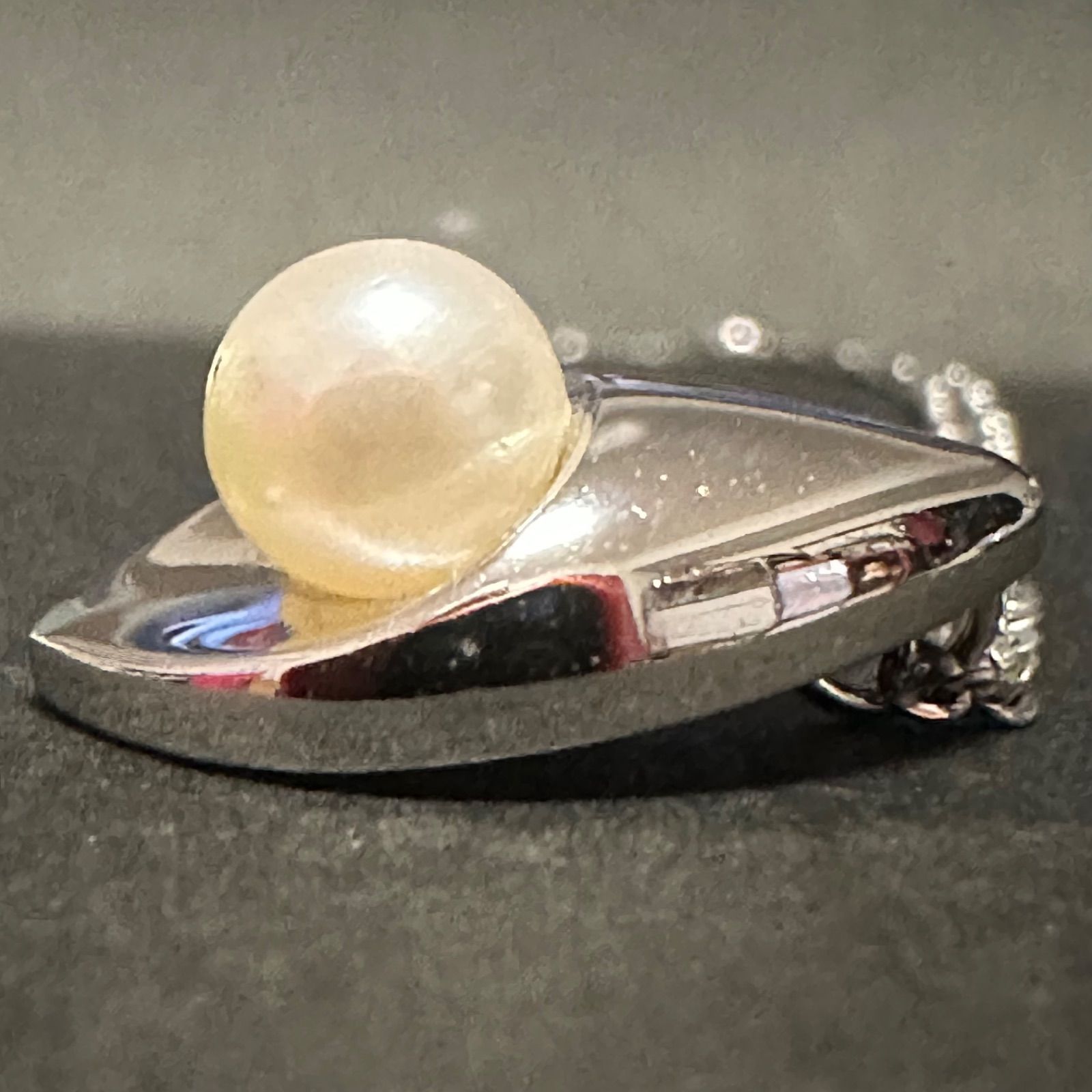 美品 タサキ TASAKI 田崎 田崎真珠 ネックレス SV パール 約6.4mm 