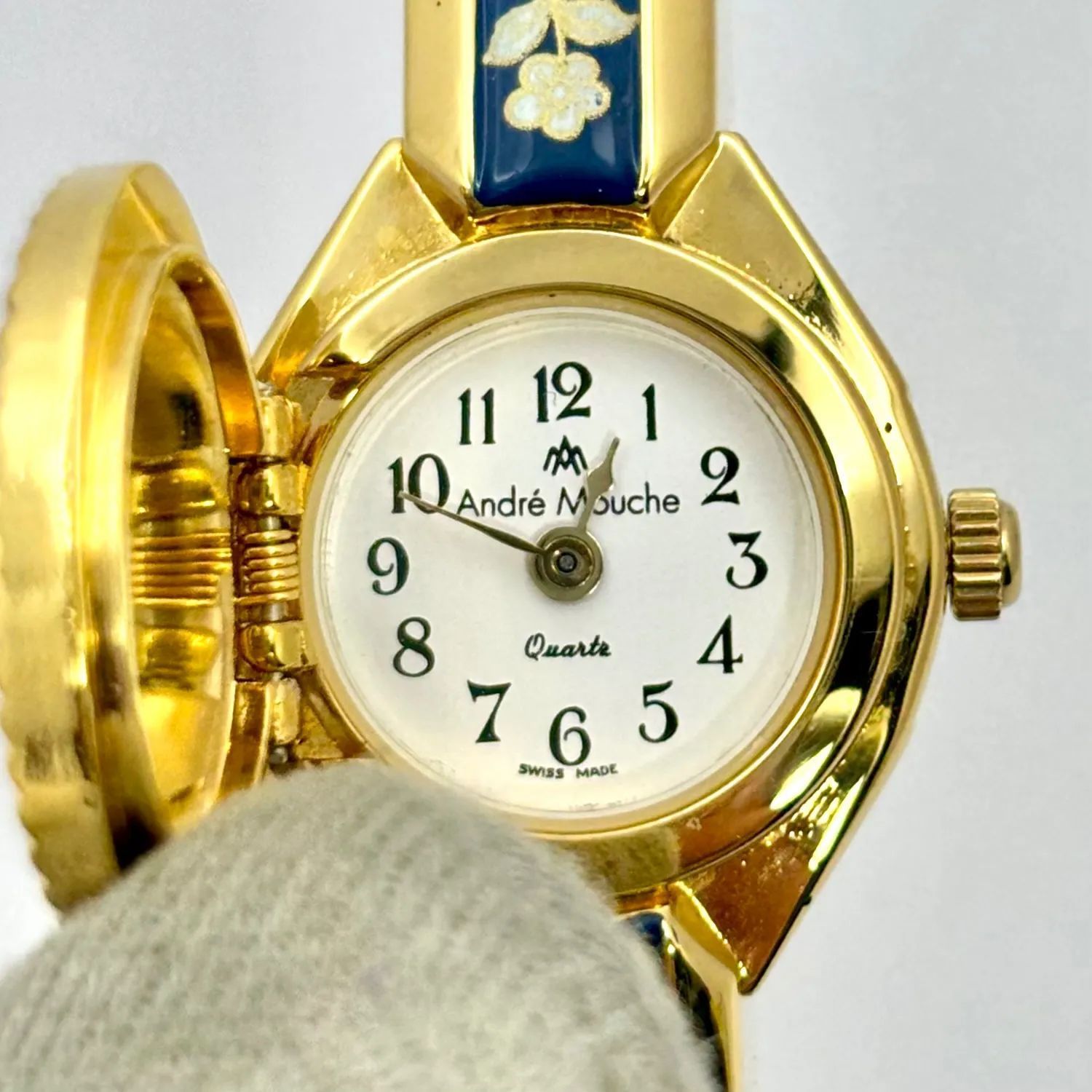 新品電池】Andre Mouche アンドレムッシュ レディース 腕時計 花柄