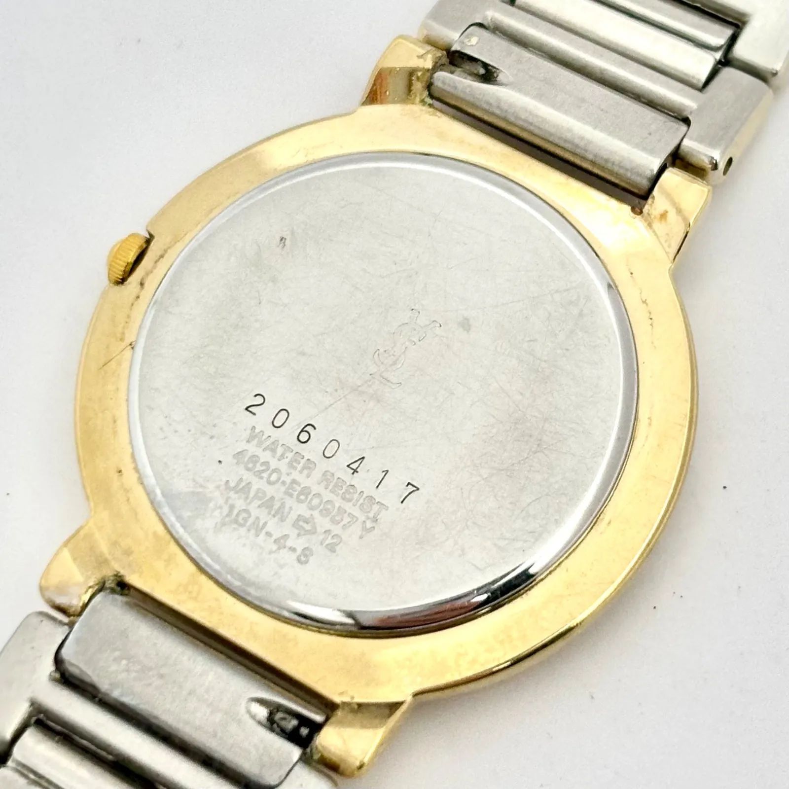 新品電池】Yves Saint Laurent イヴサンローラン YSL メンズ 腕時計