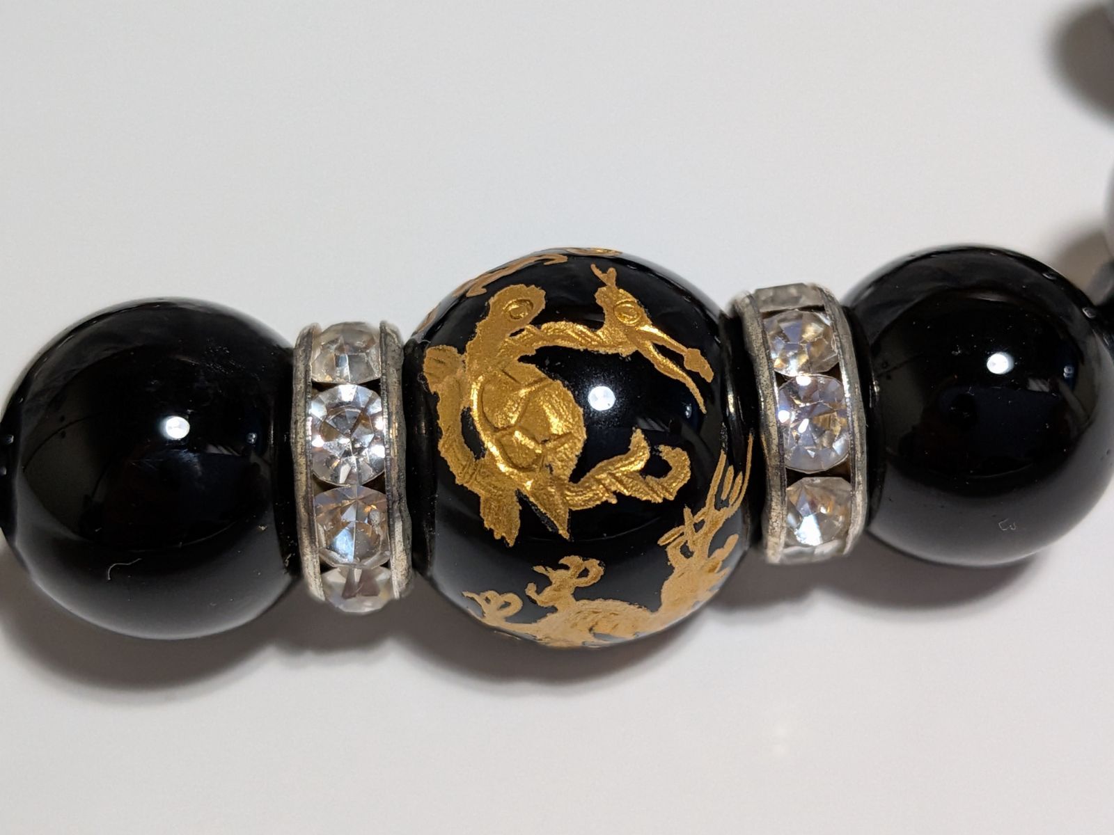  パワーストーン 天然石 ブレスレット 四神集結 オニキス他 18 cm No 324 ブレスレット バングル アクセサリー