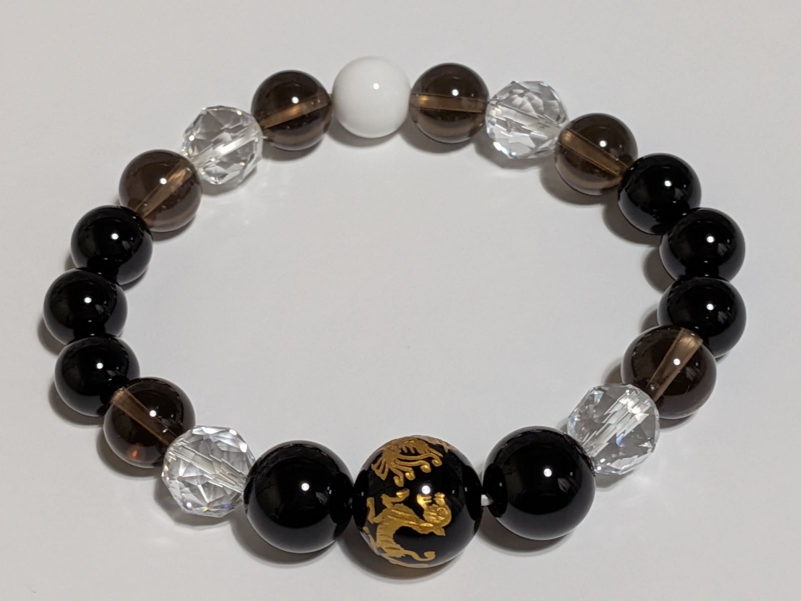 パワーストーン 天然石 ブレスレット 四神集結 オニキス他 17 cm No 325