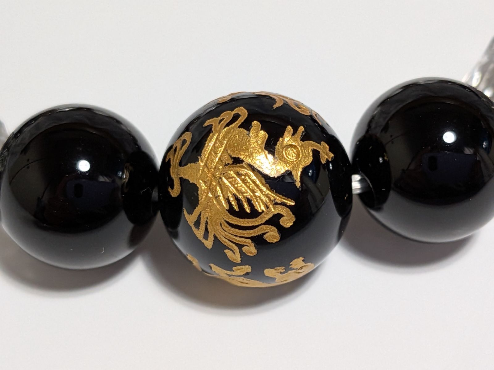 パワーストーン 天然石 ブレスレット 四神集結 オニキス他 17 cm No 325