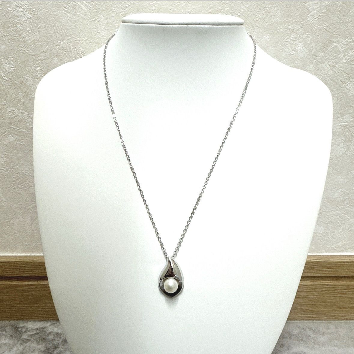 美品 タサキ TASAKI 田崎 田崎真珠 ネックレス SV パール 約6.4mm