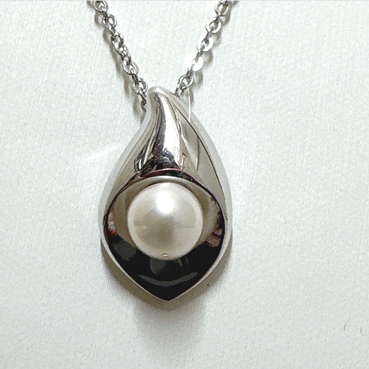 美品 タサキ TASAKI 田崎 田崎真珠 ネックレス SV パール 約6.4mm
