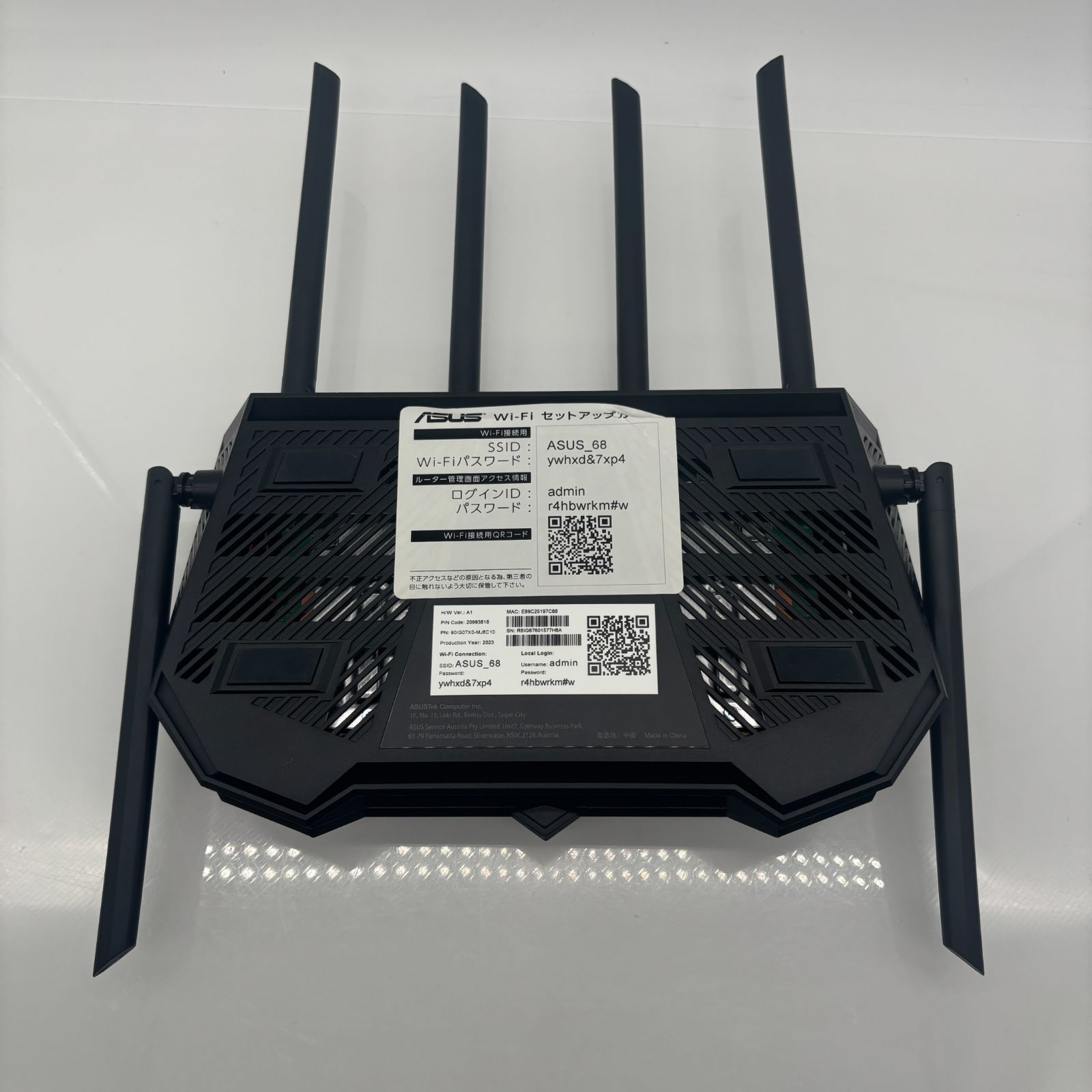 中古・美品】ASUS TUF GAMING AX6000 無線LANルーター - メルカリ