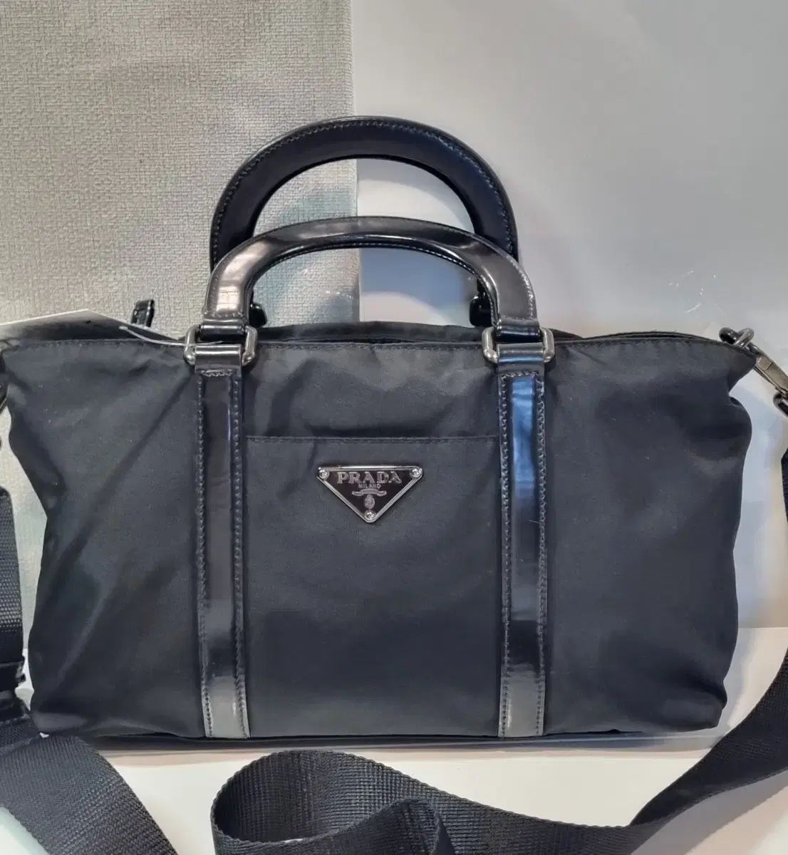 正規品 PRADA プラダ ミニボストンバッグ クロス - メルカリ