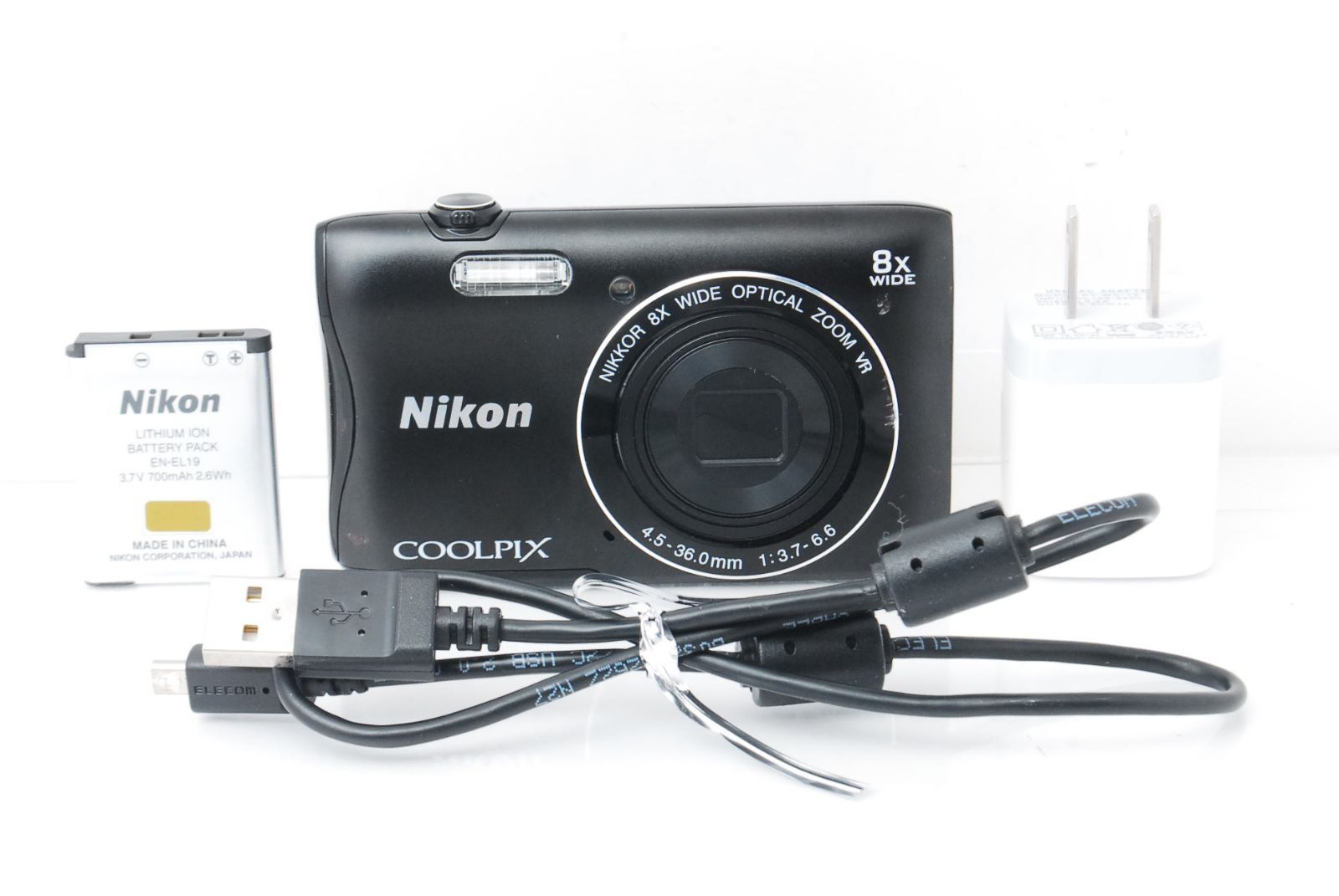 ☆スタイリッシュ！手軽さと高画質を一台に！☆ニコン COOLPIX S3700 