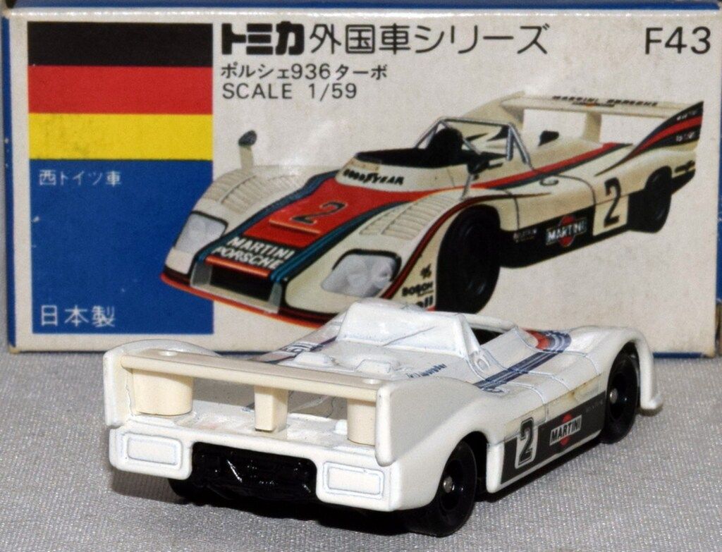 トミカ　青箱　F43 ポルシェ936ターボ ミニカーショップ ケンボックス トミカ 青箱☆F43☆ポルシェ936ターボ