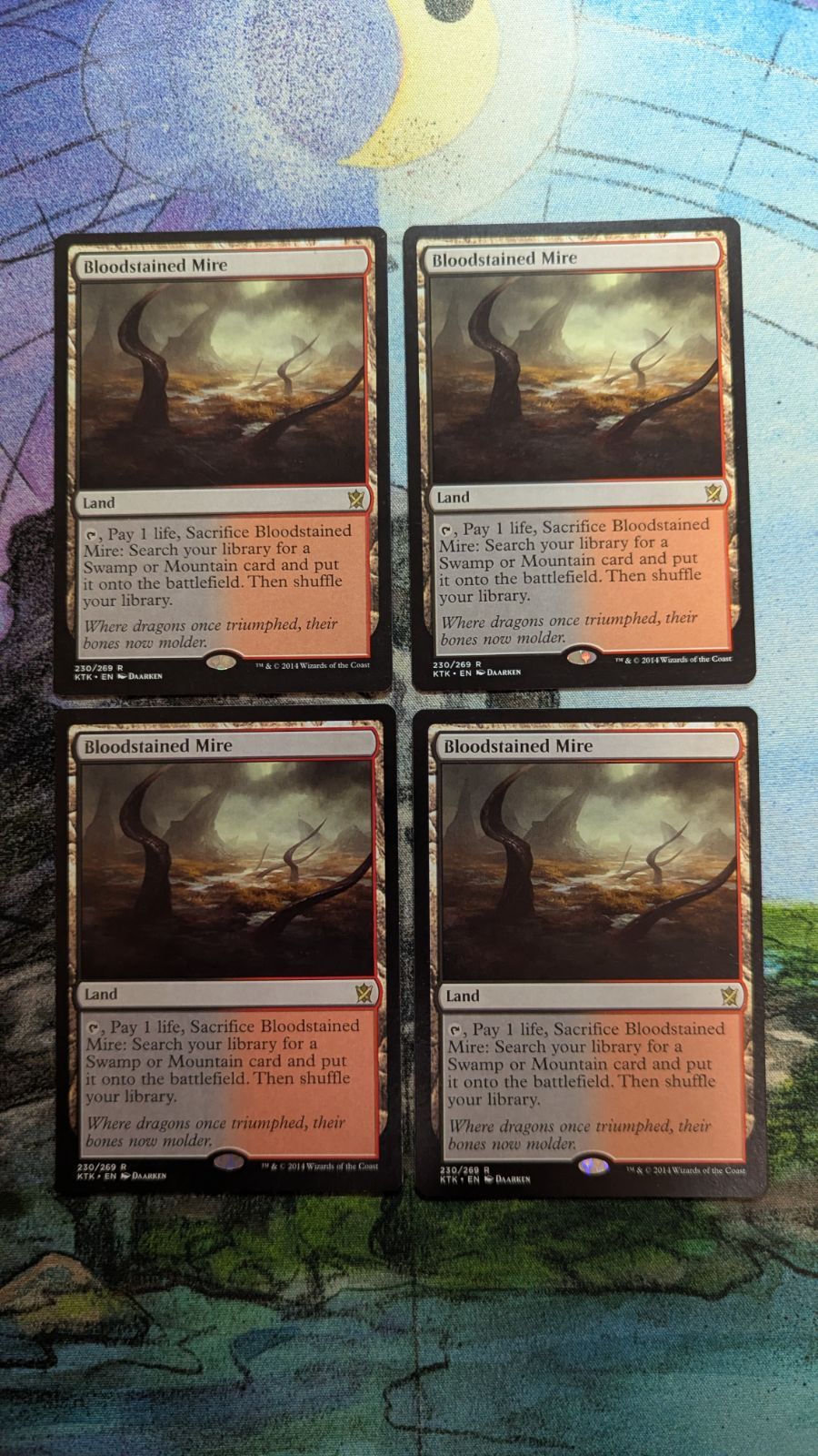 MTG 血染めのぬかるみ 英語 4枚 オンスロート MTG 血染めのぬかるみ