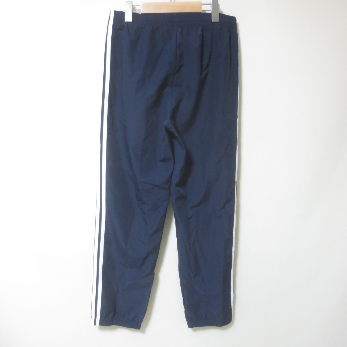 D646 美品 adidas アディダス ネイビー トラックパンツ ジャージ 下