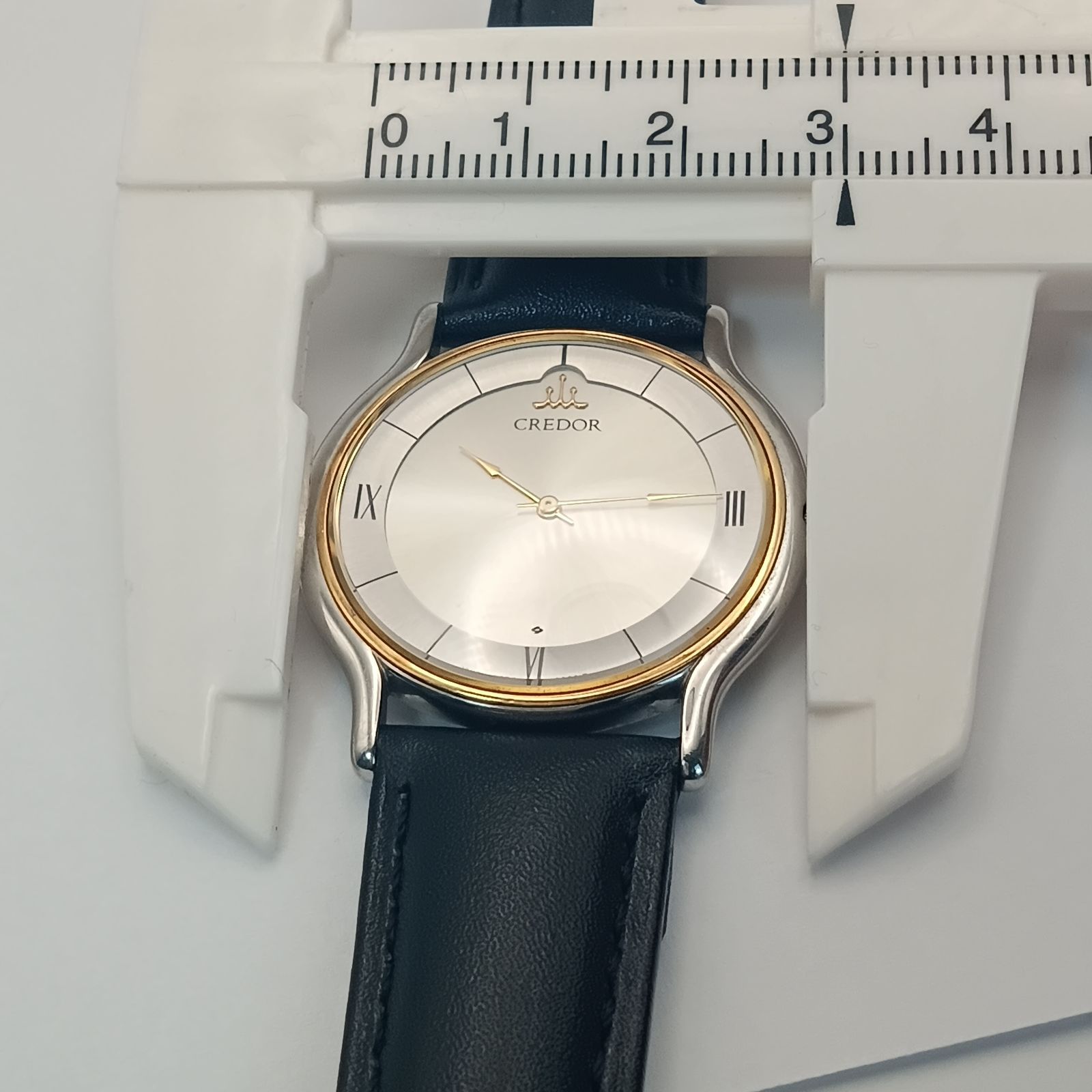 稼働 綺麗】1230-1 SEIKO CREDOR セイコー クレドール 18Kベゼル 5A74