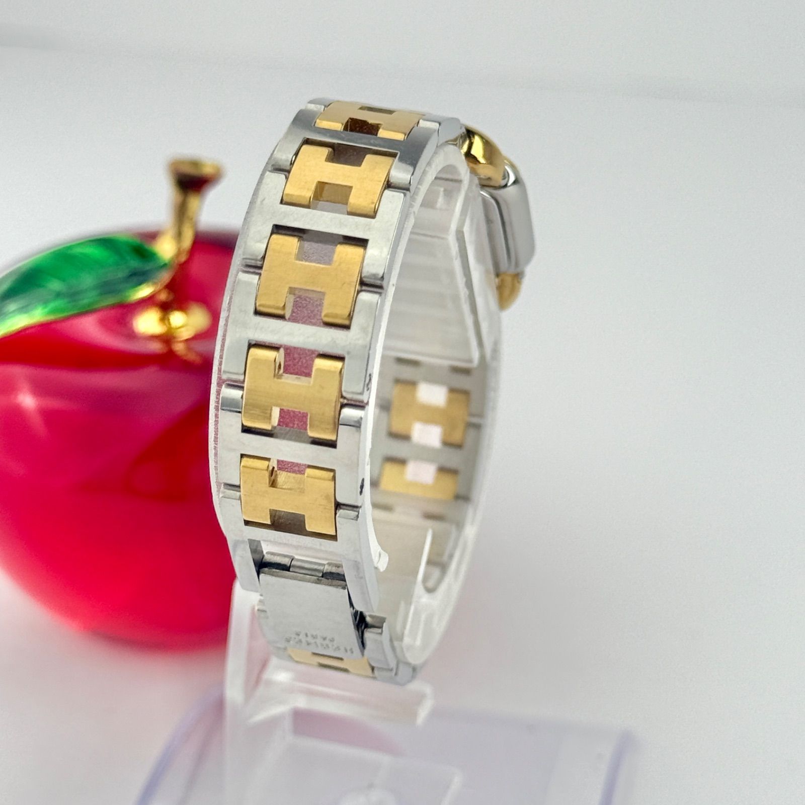 稼働品！エルメス♦︎ラリー♦︎レディース腕時計 独特のフォルムが魅力のエルメスウォッチ、ラリー