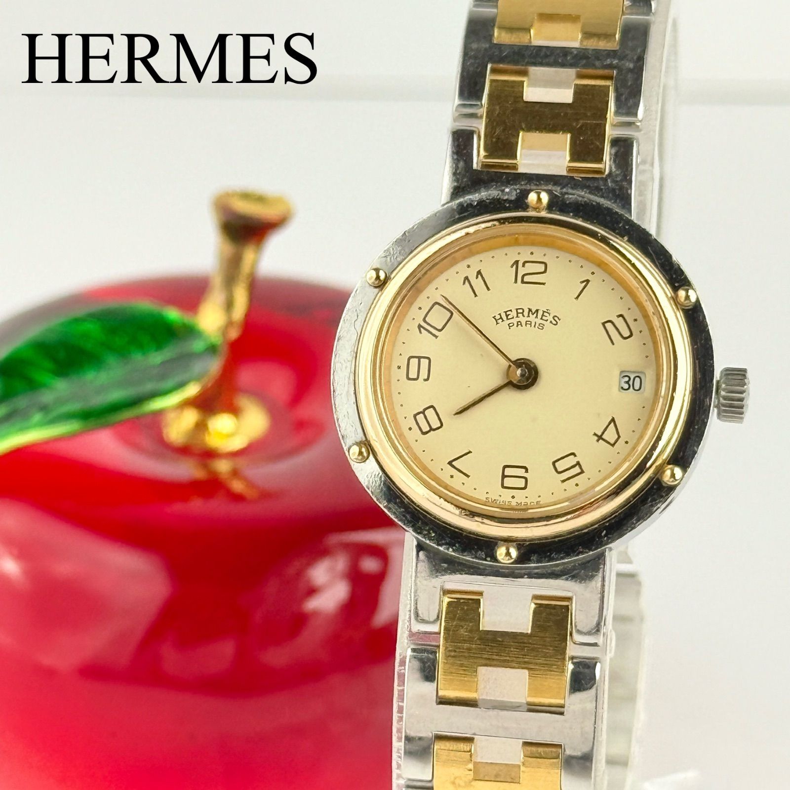 エルメス クリッパー Hベルト ラウンド 新品電池 レディース 腕時計 043 エルメス クリッパー Hベルト ラウンド 新品電池 レディース 腕時計