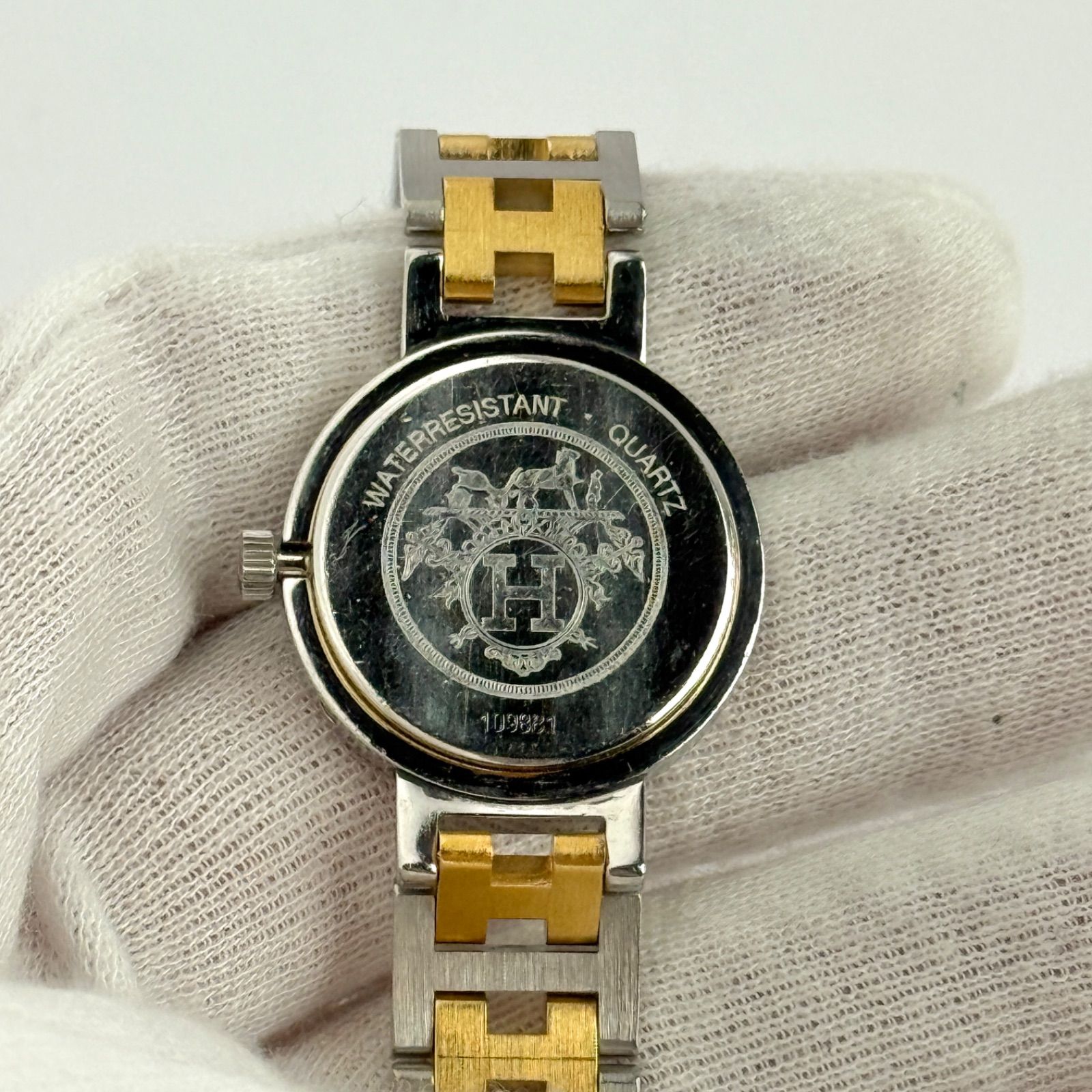 エルメス クリッパー Hベルト 新品電池 レディース 腕時計 140 - メルカリ