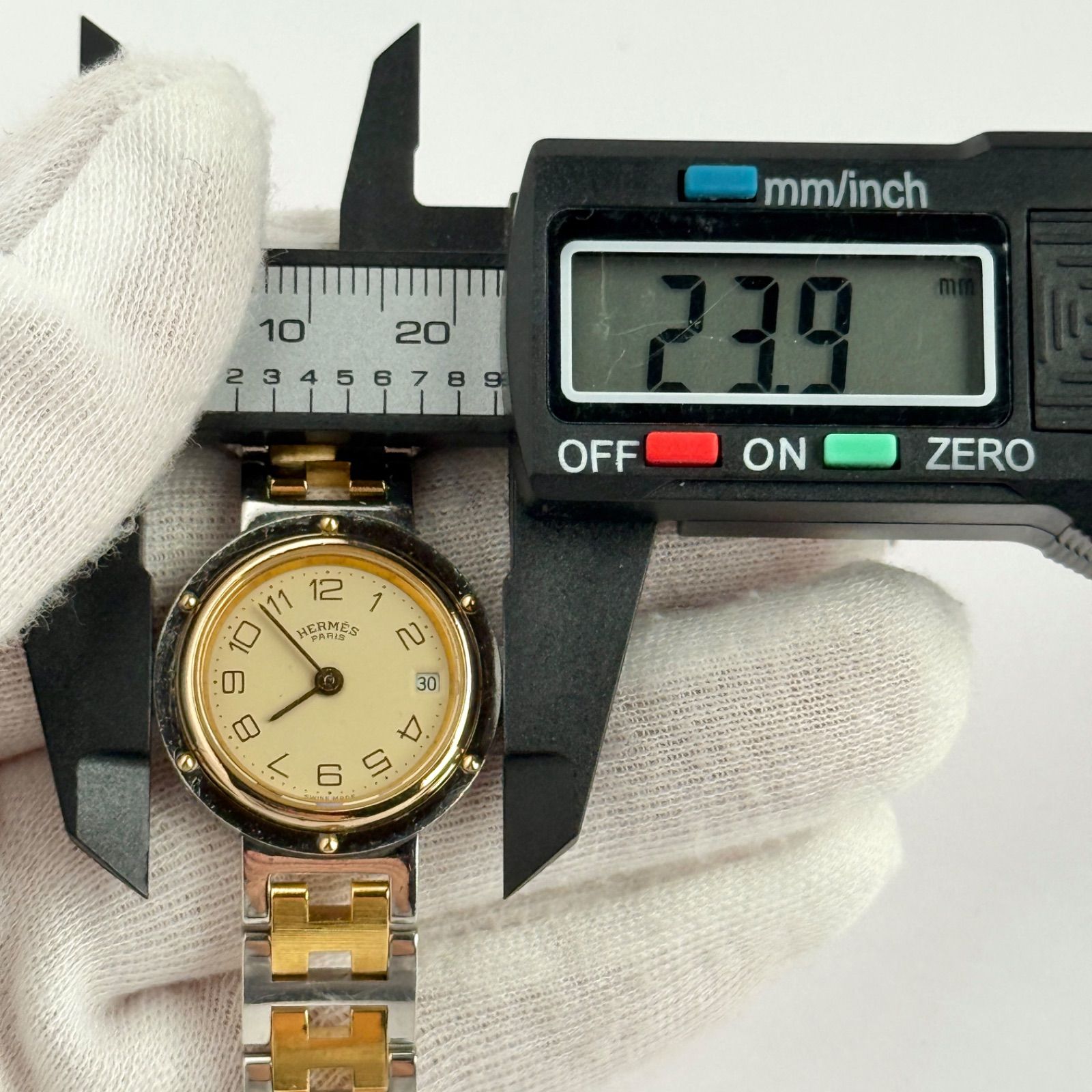 エルメス クリッパー Hベルト 新品電池 レディース 腕時計 140 - メルカリ