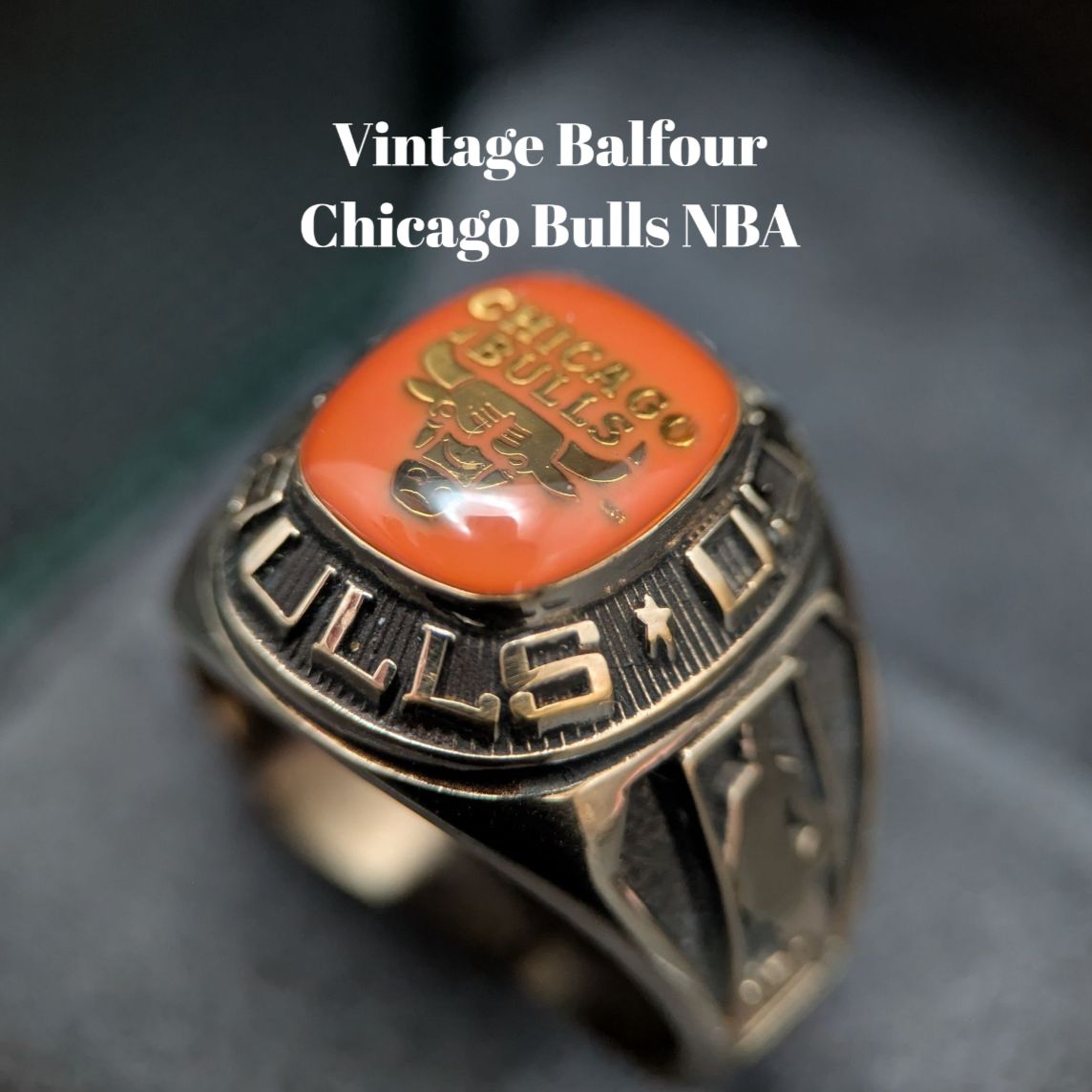 BALFOUR バルフォア社 合金 23.8号 NBA チームリング Chicago Bulls