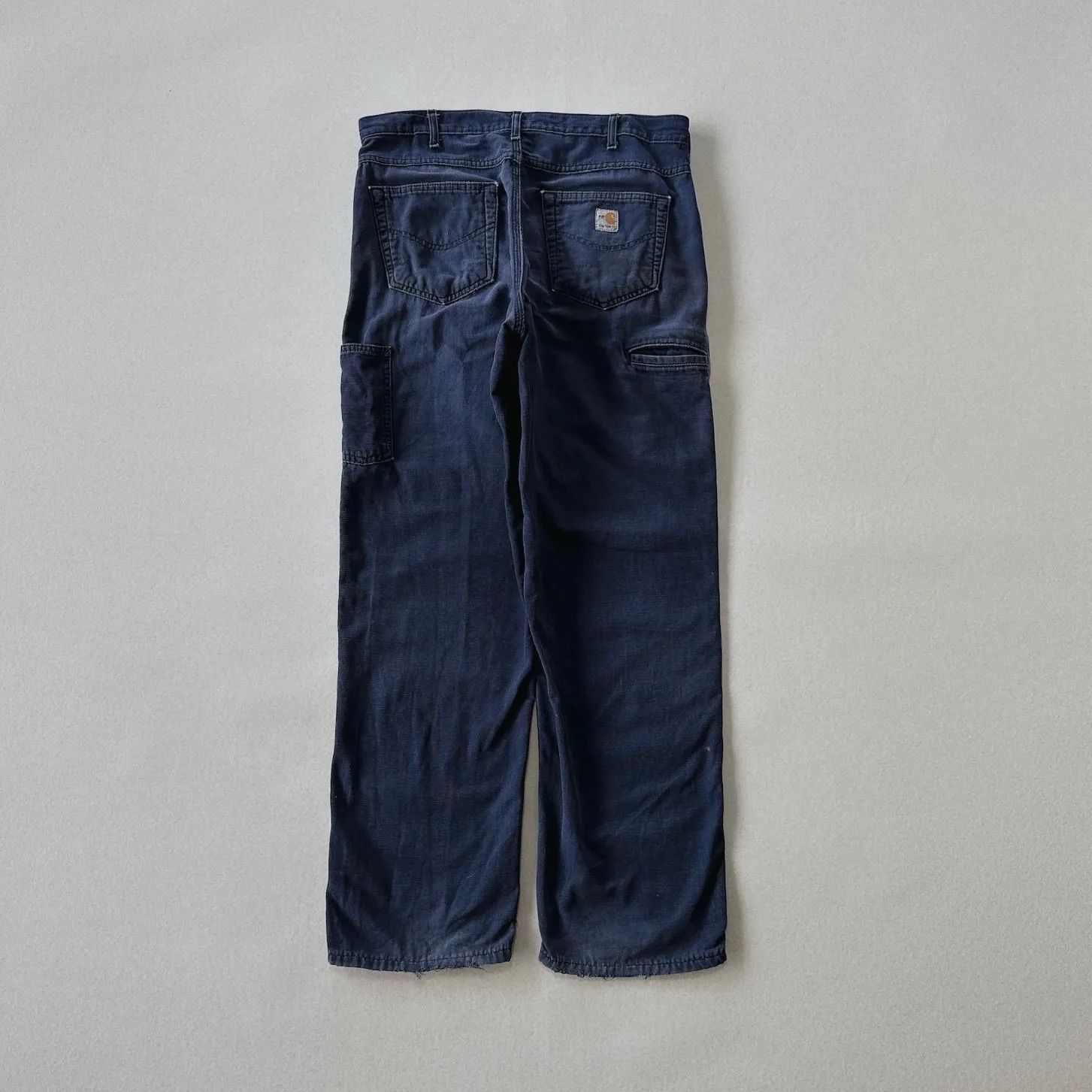 00s old Carhartt FR ワークパンツ 茄子紺 メキシコ製 ダークネイビー 