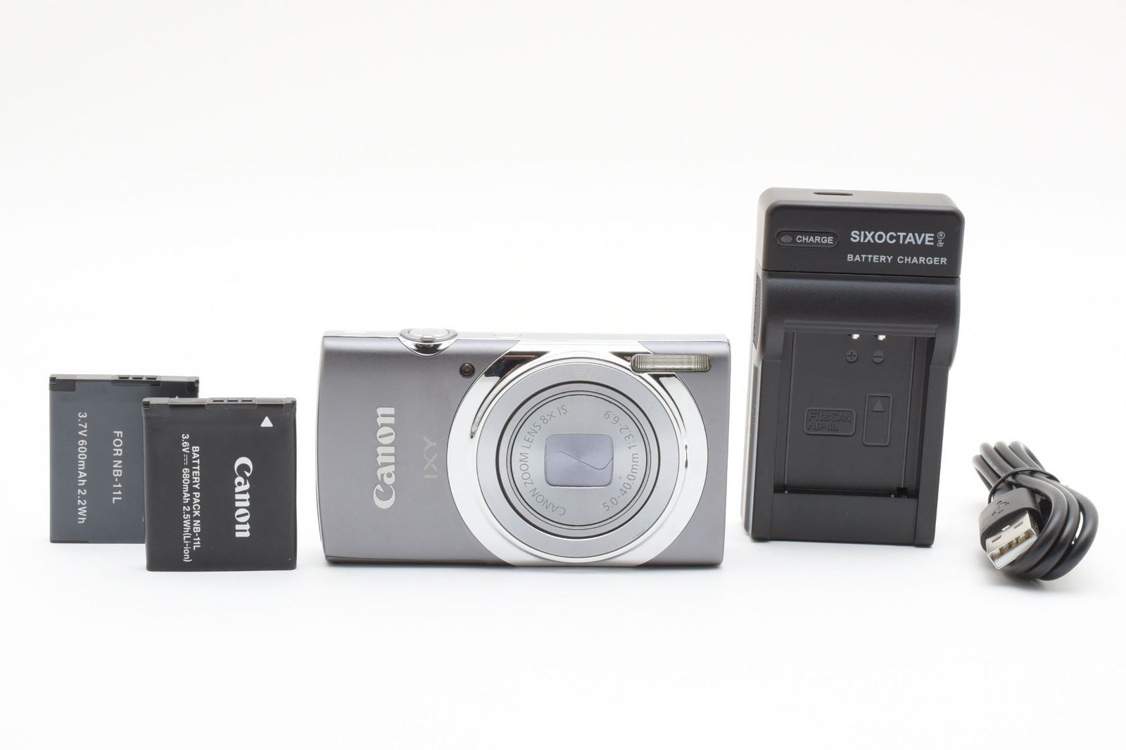 美品】Canon IXY 130 シルバー 動作確認済 付属品付 デジカメ キャノン