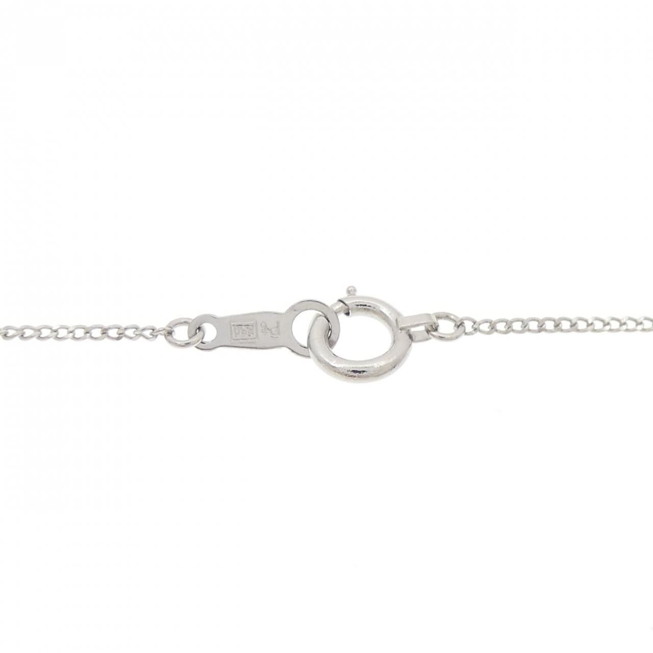 PT900/PT850 ブルートパーズ ネックレス 0.31CT 【公式通販】