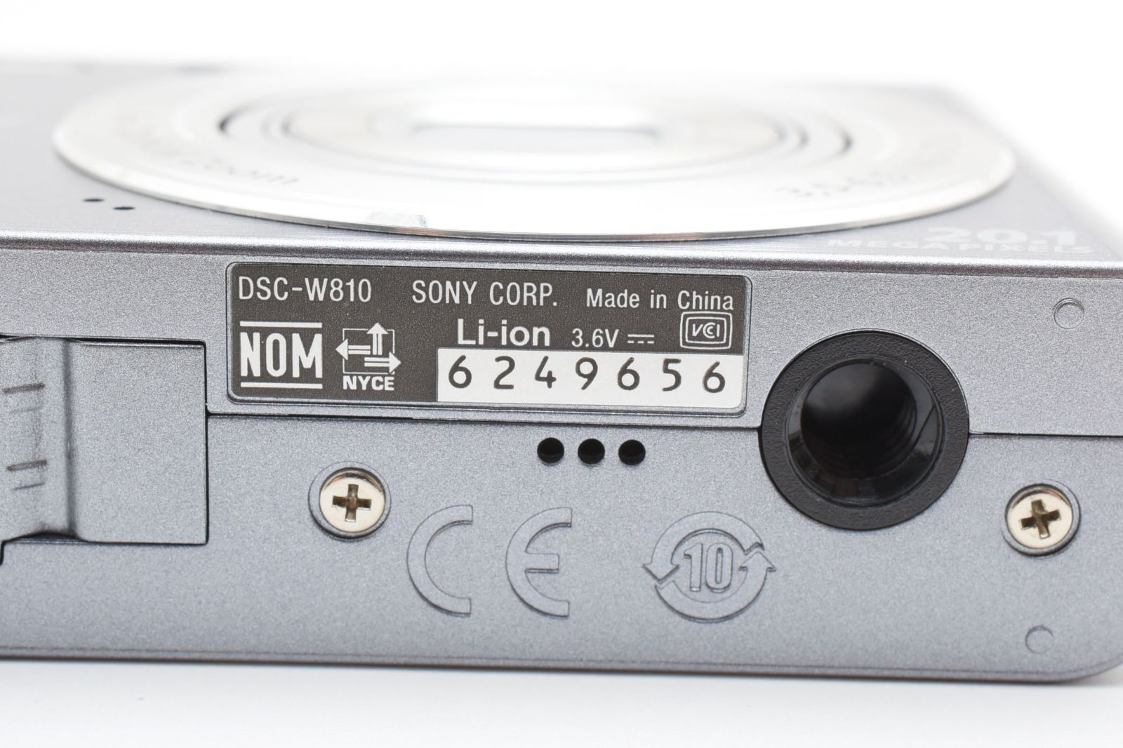 【極美品】SONY Cyber-shot DSC-W810 シルバー　動作確認済 完動品】SONY Cyber-shot DSC-W810 シルバー 動作確認済 2010万画素