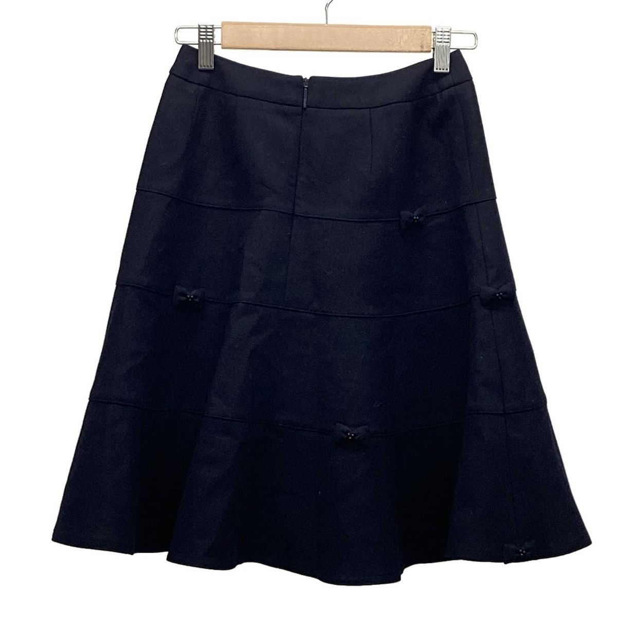 Rene(ルネ) スカート サイズ34 S レディース美品 黒 リボン - メルカリ