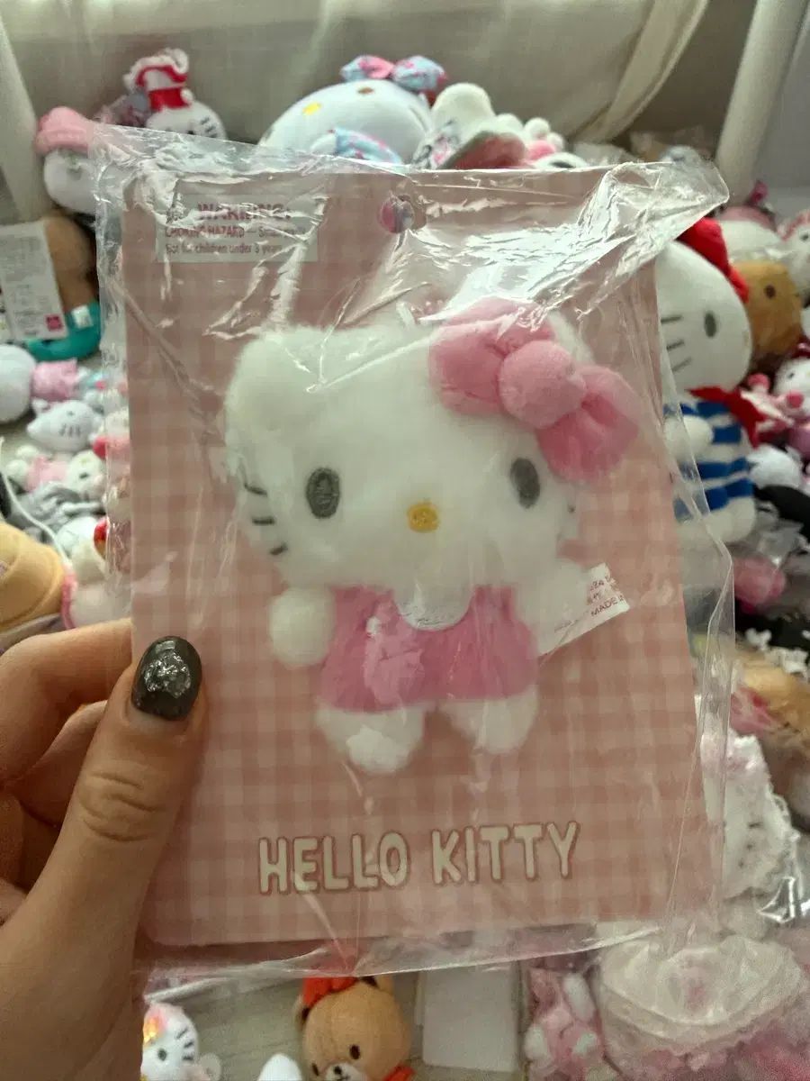 マスコットキーホルダー キティストラップ キティちゃん悪魔 ハロー
