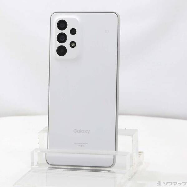 中古品〕 Galaxy A53 5G 128GB オーサムホワイト SCG15 au SIMフリー